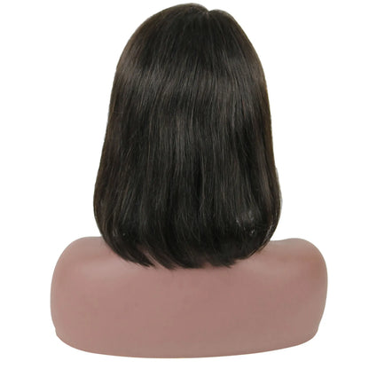 Taraji Henson Short Straight Bob Hair Style Human Hair Capless Wigs 10 Inches