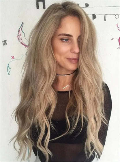 Long Body Wave Synthetic Hair Lace Front Wigs 28 Inches