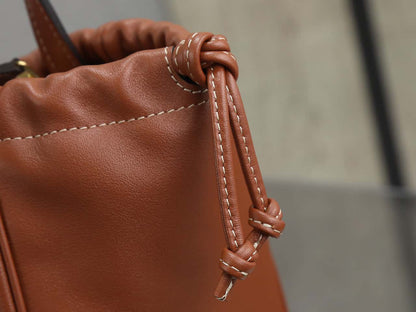 Celine cabas rawstring cuir triomphe in grained calfskin handbag