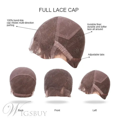 Katty Perry Hairstyle Natural Wavy Human Hair Full Lace Wig 18 Inches